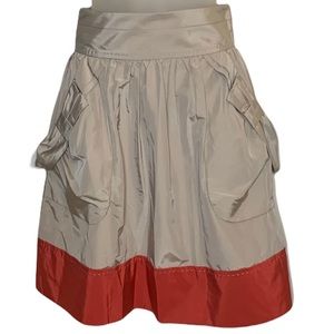 St Mark's Khaki and Burnt Orange/Red Skirt Sz 6 (Runs Small) NWT